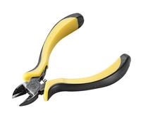 GOOHOCHY Pince Coupante Jaune en Acier pour Guitare et Instruments de Musique, Outil Professionnel pour Couper Cordes, Poignée Plastique Confortable pour Luthiers et Guitaristes