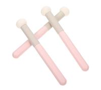 GOOHOCHY Pinceaux Correcteurs Professionnels 3pcs en Éponge Latex Blanche, Tête Ronde Douce, Portable pour Maquillage Visage Sec et Humide