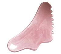 GOOHOCHY Planche de Massage Gua Sha en Résine Cœur Rose Surface Dentelée Outil Multifonctionnel pour Visage Cou et Corps Racleur de Grattage pour Soulager Douleurs et Détendre Muscles à