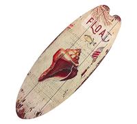 GOOHOCHY Plaque Murale en Bois Planche de Surf Décorative pour Jardin et Terrasse Décoration Estivale en Bois Solide Style Rétro Ambiance Plage Vacances