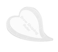 GOOHOCHY Pochoir à Sourcils Réutilisable en Pvc Forme Cœur, Gabarit de Mise Rapide et Précis, Outil Maquillage Professionnel Compact pour Sourcils Symétriques, Accessoire Dessin Beauté