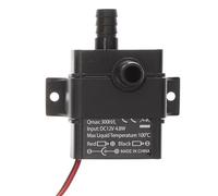 GOOHOCHY Pompe à Eau Miniature Submersible Dc 12v sans Brosse, Plastique Noir, Débit 0,24m3/h, pour Aquarium et Fontaine de Terrasse, en Énergie