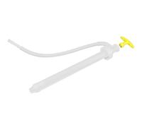 GOOHOCHY Pompe de transfert manuelle pour eau et essence, plastique résistant aux acides, outil compact pour secteur industriel, pompe courte