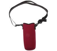 GOOHOCHY Porte-Bouteille en Néoprène Petite Taille Rouge Foncé Housse de Bouteille D’Eau Portable avec Bandoulière Ajustable Protection Polyvalente pour Transport Bouteille Eau en Plein