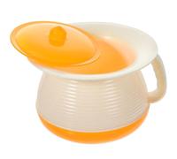 GOOHOCHY Pot de Chambre Plastique Couvercle, Urinoir Portable pour Adultes, Récipient à Urine Base Antidérapante, 1 Pièce, Usage Maison et Hospitalier, Seau Hygiénique Couleur Aléatoire