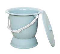 GOOHOCHY Pot de Chambre Unisexe en Plastique PP 45L Couvercle Anti-Odeur Léger et Stable Pot à Urine Portable pour Chambre Grossesse et Garçon et Filles Crachoir Pratique et