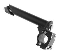 GOOHOCHY Potence de Vélo Réglable en Métal Noir Rallonge de Tige pour Garçon et Filles Rehausseur de Guidon Robuste Compatible VTT et Draisienne Accessoire Vélo Polyvalent pour