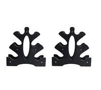 GOOHOCHY Présentoir pour Haltères 2pcs en Pp Noir Design Trépied 3d Stable et Antidérapant pour Rangement Compact D'haltères en Espace de Musculation