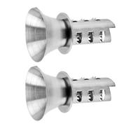 GOOHOCHY Presse-agrumes Manuel en Acier Inoxydable Argenté, Léger et Gain de Temps, Lot de 2 Pièces, pour Boulangerie et Boutique de Thé Lait