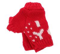 GOOHOCHY Pull Ours pour Peluche Tenue Interchangeable pour Poupée Peluche Vêtement Créatif et Ajusté pour DIY et Activité Parent-garçon Fille Costume Hiver Rouge