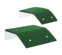 GOOHOCHY Rampe de Sauvetage pour Animaux de Piscine, Lot de 2 Rampes Ventouses, Plateforme d'Évasion Résistante aux Intempéries, Usage Extérieur pour Grenouilles et Canards