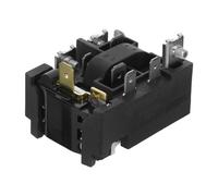 GOOHOCHY Relais de démarreur PTC de remplacement de protecteur de surcharge pour compresseur de réfrigérateur en plastique noir, compatible avec congélateurs et utilisateurs domestiques