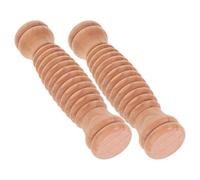 GOOHOCHY Rouleaux de Massage Manuel en Bois Lot de 2 pour Pieds et Jambes, Outil Multifonction pour Massage Musculaire, Détente Fascia et Pressothérapie à Domicile
