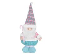 GOOHOCHY Santa Claus Figurine with Telescopic Legs Extendable Christmas Ornament for Holiday Tabletop Decoration and Space-Saving Storage Charming Xmas