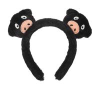 GOOHOCHY Serrage-tête Ajustement Flexible et Résistant Oreilles de Cochon Mignon en Peluche Noir pour Looks Quotidiens et Déguisements Animaux