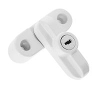 GOOHOCHY Serrure en Alliage T Clé pour Fenêtre à Ouverture Battante, Blocage Sécurisé Blanc, Amélioration Pratique Sécurité Domestique