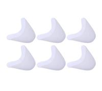 GOOHOCHY Silicone Blanc Perforé, Coussinets Orteils Femme, 3 Paires de Protège- Souples Respirants, Protection Anti-ampoules Ballet, Course et Chaussures à Talons Hauts