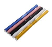GOOHOCHY Stylo de Nail Art Double Extrémité en Métal et Cire 5pcs pour Décoration D'ongles Créative, pour Manucure et Voyage
