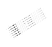GOOHOCHY Stylo Portable et Double Usage 6pcs en Acrylique Double Tête pour Nail Art Pinceaux pour Ongles, Accessoires Professionnels et Domestiques pour Femmes
