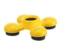 GOOHOCHY Support de Tapis Antidérapant en Plastique Jaune pour Violoncelle Butée Stable, pour Performances et Protection du Sol