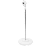 GOOHOCHY Support pour Sèche-cheveux à Poils D'animaux sans Utilisation des Mains en Acier Inoxydable et Plastique Blanc, Support Stable pour Sèche-cheveux sur Pied pour Maison et