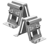 GOOHOCHY Support Réglable Galvanisé pour Porte de Garage Résidentielle, Lot de 2 Supports de Fixation Roulettes, Pièces de Rechange Robustes et Antirouille, Accessoires Quincaillerie