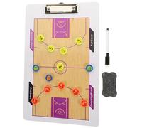 GOOHOCHY Tableau Basket Double Face Effaçable pour Entraîneurs Planification Stratégique et Suivi Joueurs Panneau Magnétique Portable pour Matchs et Entraînements Couleur Couleur Aléatoire