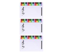 GOOHOCHY Tableau blanc inscriptible pour le personnel musical 3 pièces, réutilisable, suspendable, adapté aux amateurs de musique et à l'enseignement