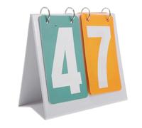 GOOHOCHY Tableau de Score Portable Chiffres Plastique Flip Facile pour Volleyball Basketball Football Tennis Baseball et Soccer Compteur Score Robuste et Portable pour Jeux de Table