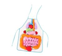 GOOHOCHY Tablier Éducatif pour Garçon Fille Cognitif Corps Humain avec Organes Amovibles Outil Pédagogique pour Maternelle et Éveil Corporel