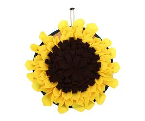 GOOHOCHY Tapis de Fouille pour Chien Jaune, Résistant à L’Usure Polyester | Dépense D’énergie, Simulation de Recherche, Cache-snacks et Petits Jouets, Aide au Contrôle du Poids