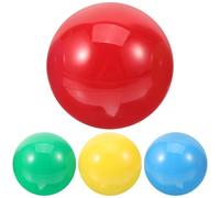 GOOHOCHY Têtes De Joystick pour Manette De Jeu 4 Pièces Couleurs Rouge Jaune Bleu Vert, Plastique Solide, Poignée Boule Supérieure, Remplacement Compatible pour Jeux De Combat Et Simulateurs