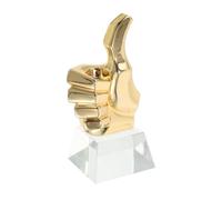 GOOHOCHY Trophée Garçon et Filles « Pouce Levé » en Cristal et Métal - Mini Trophée de Récompense Doré Prix Scolaire et Sportif Décoration pour Fête et Compétition Jeunesse Présent