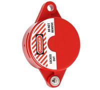 GOOHOCHY Verrou de Vanne à Guillotine Industrielle 25-64mm Rouge en ABS Résistant aux Chocs pour Robinet D'eau ou Gaz pour Maintenance Professionnelle