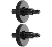 GOOHOCHY Vis de Réglage du Chevalet de Contrebasse, Paire Métallique Noire, Pièces de Rechange Précises pour Usage Professionnel Musical