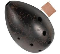 GOOHOCHY Xun Forme Poire Poterie pour Débutants Instrument à Vent Portable Cadeau Mini pour Anniversaire Facile à Apprendre Surface Lisse