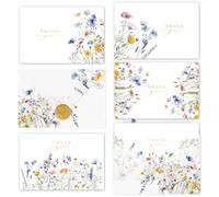 Gooji Lot de 20 cartes de remerciement avec enveloppes assorties en vélin assorties pour fête d'anniversaire, fête prénatale, fête prénuptiale, mariages, vœux, notes vierges