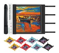 GOOJOOY Tapis Puzzle 2000 Pièces - Matériau en Caoutchouc - 118 X 80 cm Tapis de Puzzle à Rouler - Accessoire pour Puzzles - Rangement Puzzle avec 8 Trieur Puzzles - Emballage Cadeau