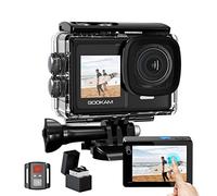 GOOKAM GO7 Caméra Sport 4K Ultra HD WiFi 20MP, Double Écran, Étanche 40M, Grand Angle 170°, Télécommande 2.4G, 2 Batteries 1350mAh et Kit d’Accessoires Complet (GO9)