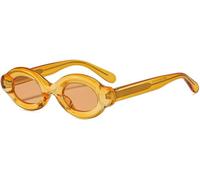 Goolecrimp Lunettes De Soleil Ovales Tendance Pour Femmes 2026 Lunettes De Soleil Polarisées Rétro Ovales À Monture Épaisse Y2K Des Années 90 Vintage Mode (C4)