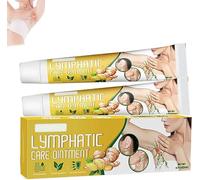 GooLiving Lot de 2 pommade anti-bosse lymphatique au gingembre, pommade détox lymphatique anti-gonflement, pommade raffermissante anticellulite, crème détox lymphatique pour homme et femme