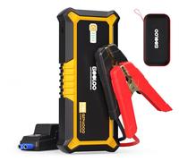 GOOLOO Booster Batterie 4000A Démarreur Batterie de Voiture Portable (Tous Les Essences et Jusqu'à 10 L Diesel) 12V Jump Starter avec Pinces Sécurité Intelligentes Supersafe+Lampe LED+Port de QC3.0