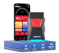 GOOLOO DEEPSCAN DS100 Outil de Diagnostic OBD2 Bluetooth, Scanner de Voiture avec Lecteur de Codes, 6 Réinitialisations (Huile/Électronique/Parking/TPMS/BMS/DPF) + Guide de Réparation