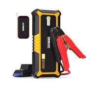 GOOLOO GP4000 Booster Batterie 4000A,12V Jump Starter | Démarreur Voiture Portable, Tous Essences 10L Diesel, Pinces Intelligentes Supersafe, Lampe LED, Charge Rapide QC3.0