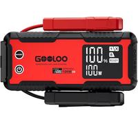 GOOLOO GT6000 Booster Batterie Voiture 6000A | 6000A Pic Sécurisé, Charge Rapide Bi-Directionnelle, Essence Tous, 12L Diesel,Démarreur Portable, Lampe Torche, Écran 3,2"