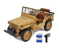 GoolRC 1:14 Voiture télécommandée, 2,4G 4x4 Voiture RC Crawler RC Truck avec Lumières LED et Effets Sonores, RC Car Convient à Tous Les Terrains (Jaune)