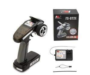 GoolRC FLYSKY FS-GT2E AFHDS 2 a Emetteur 2,4 GHz 2 Canaux Radio Système pour Voiture RC Bateau avec Récepteur FS-A3