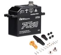 GoolRC Servo numérique GX3370BLS - Servo de direction étanche IP67 - Corps entièrement en métal - Engrenage en acier inoxydable - Moteur sans balais pour voiture télécommandée 1/8 1/5 RC sur chenille, bateau, avion, hélicoptère robot