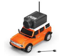 GoolRC WLtoys 6405 Mini voiture télécommandée, 2,4 GHz, échelle 1:64, voiture télécommandée FPV avec caméra 720p et gyroscopique, véhicule de contrôle par application avec lumières LED pour adultes