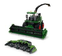 Goolsky Jouet de moissonneuse télécommandé, 1/24, 2,4 GHz, télécommande agriculteur, moissonneuse, effets sonores de lumière de fumée avec tête de récolte remplaçable